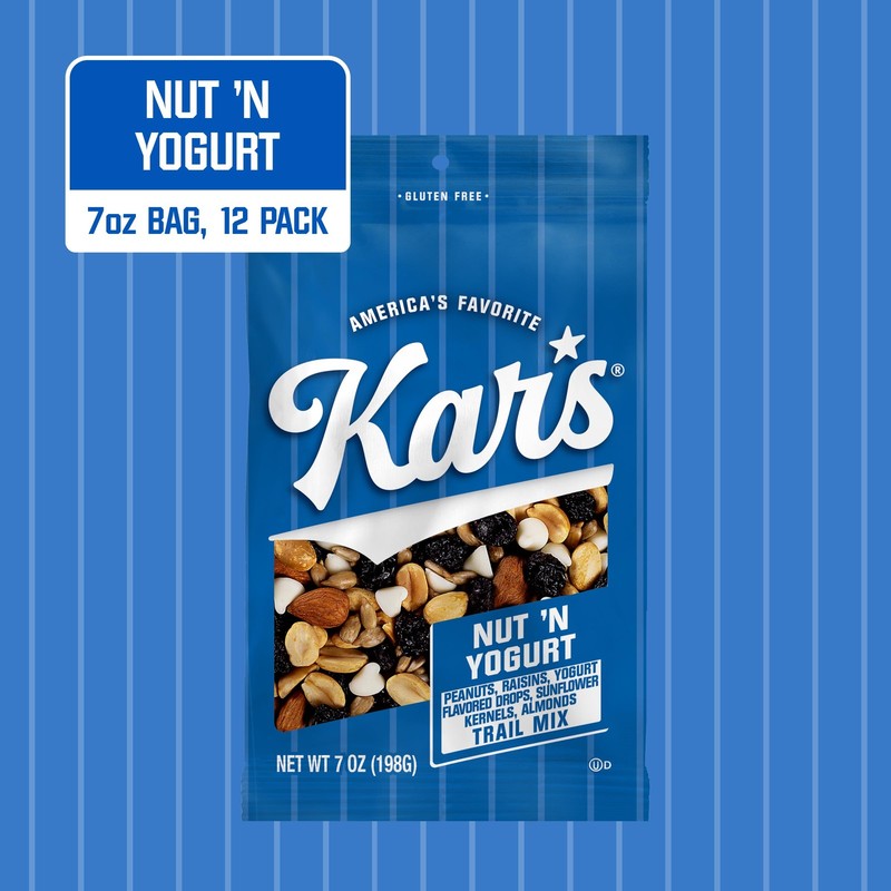Kar’s Nuts Nut 'N Yogurt Trail Mix, 7 oz Grab & Go Bags, Individual Snack Pac... gallery
