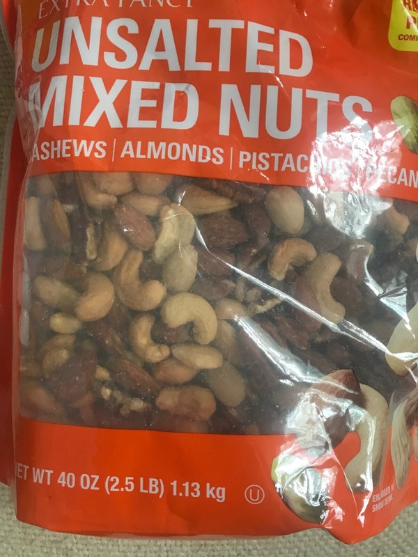 Kirkland Extra Fancy Unsalted Mixed Nuts Almonds Cashews Pistachios Pecans 2.5LB gallery