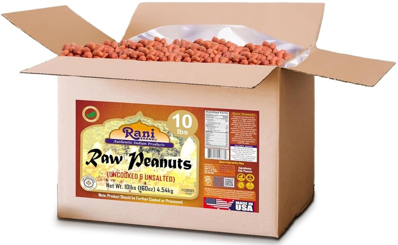 Rani Raw Whole Peanuts, 10 lbs - Natural, , Kosher, Unsalted & Uncooked gallery