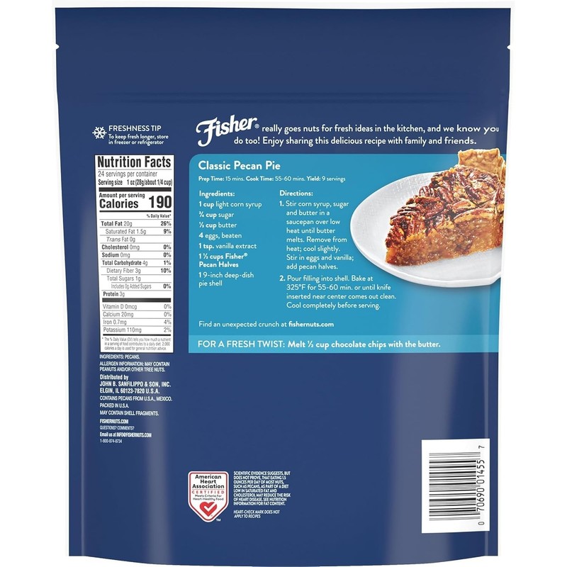 24oz High-Quality Unsalted Raw Pecan Halves for Cooking & Snacking - Pack of 2 gallery