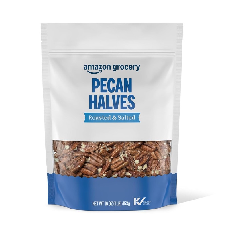 Pecan Halves, Roasted & Salted, 16 Oz Previously Happy Belly, Packaging May Vary gallery