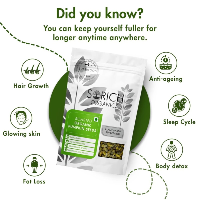 Sorich Organics Roasted Pumpkin Seeds 200gm gallery