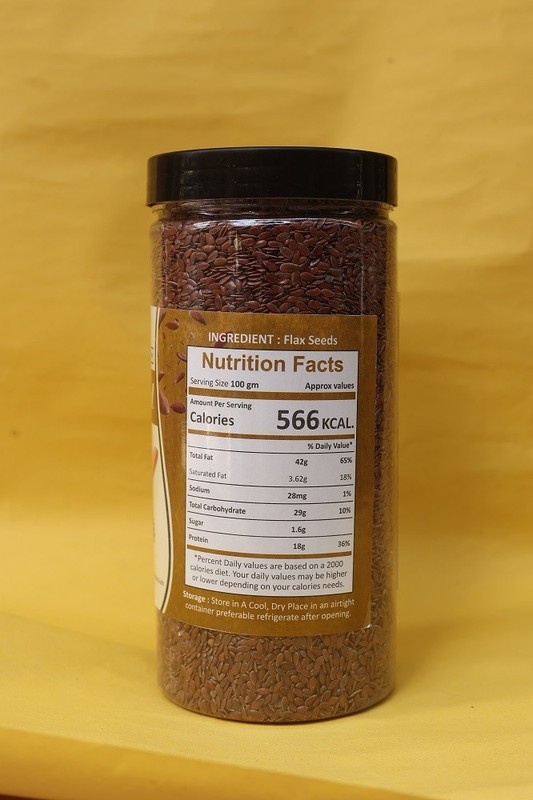 Nutri Mahal Natural Flax Seed 250 gram, High Protein Super Food Brown Flax Seeds gallery