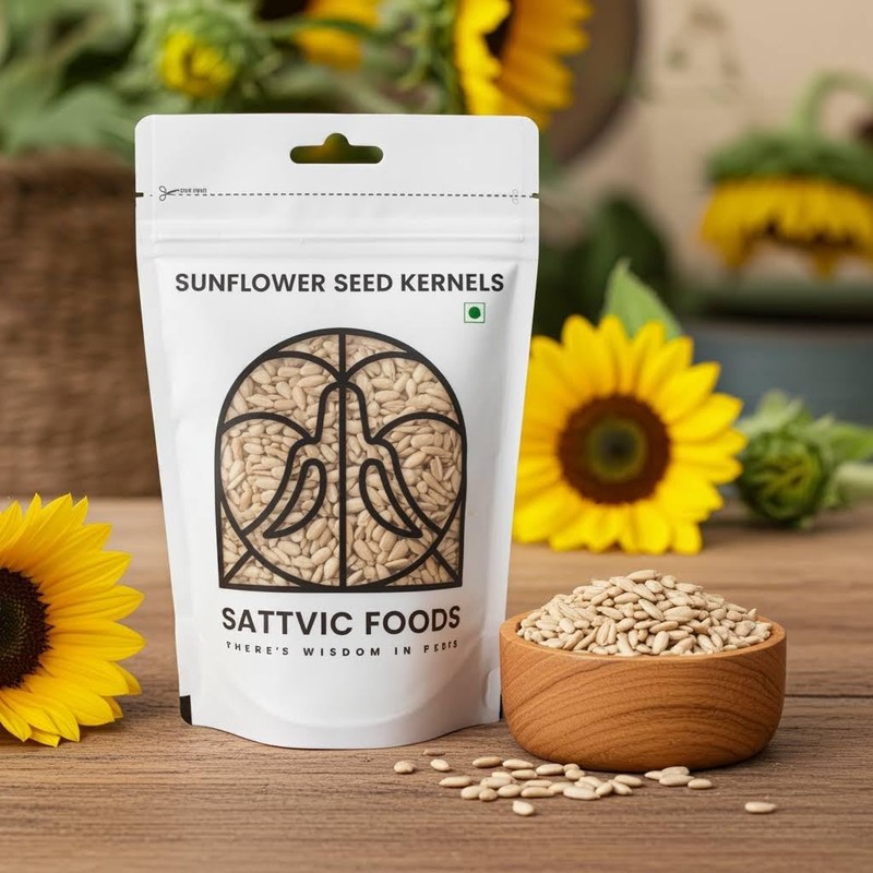 Sattvic Foods Raw Sunflower Seeds 250g | Indian Origin | Unsalted & Not Roasted gallery