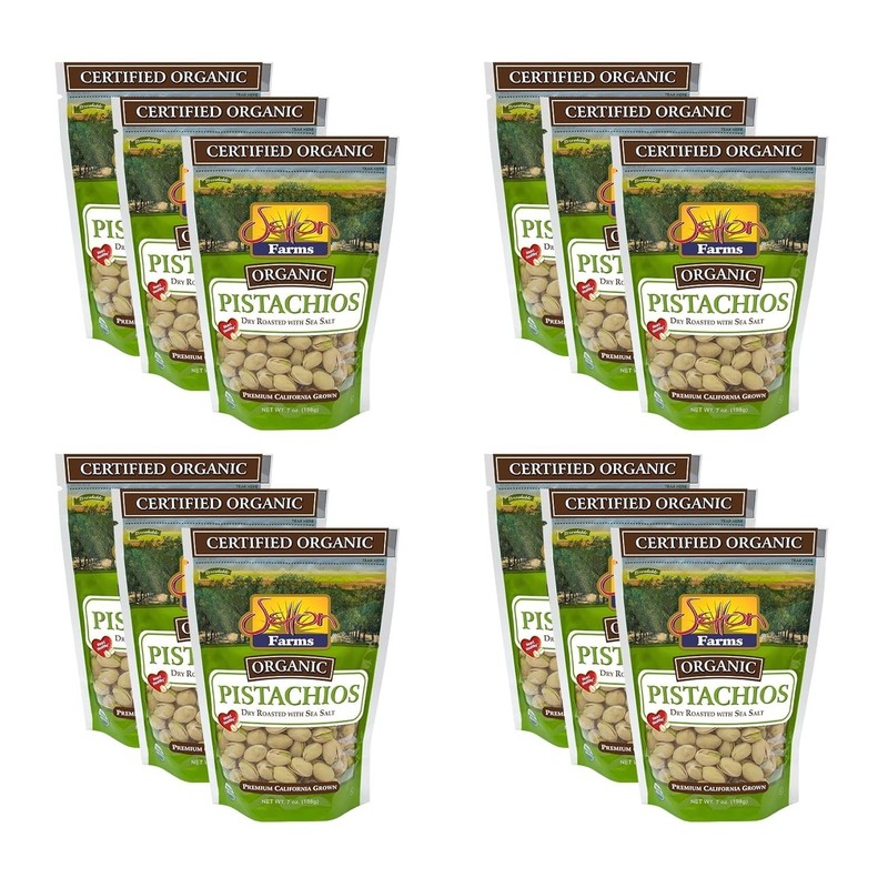 Certified Organic California Pistachios Dry Roasted Salted 12 pk 7oz Resealable gallery