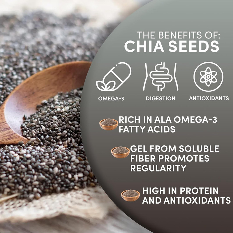 Organic Ground Chia Seeds, 1 Pound - Excellent Source of Fiber, Protein, and Ome gallery