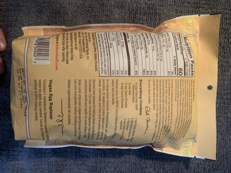 Bob's Red Mill Organic Golden Flaxseed Meal 16 oz Gluten Free Non-GMO gallery