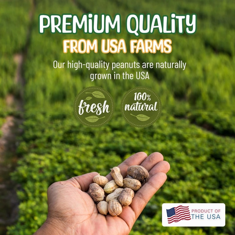 Quality- 25 Pound Raw Peanuts in Shell – All-Natural Food for Squirrels, Deer... gallery