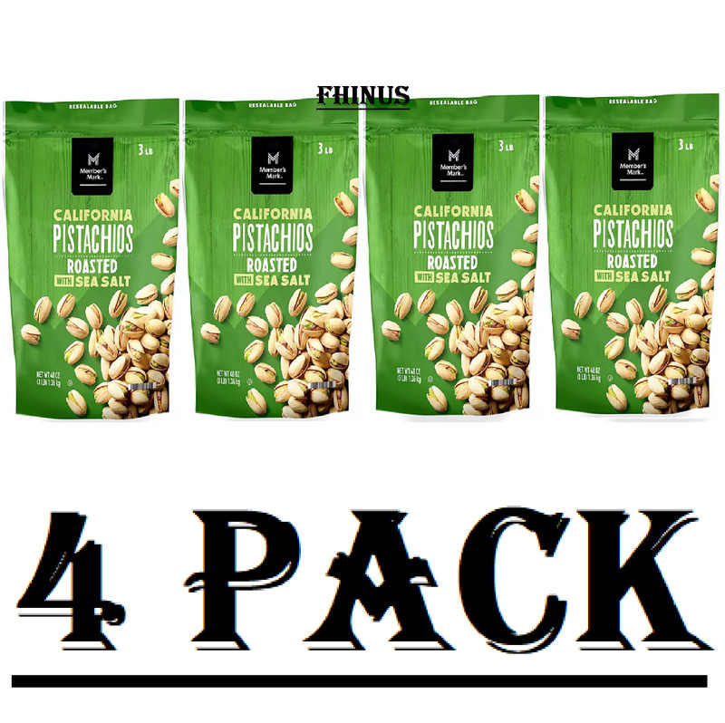 4 pack Member’s Mark Roasted & Salted Pistachios, 48 oz. FREE shipping