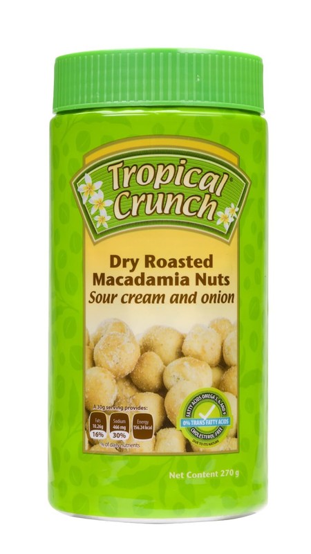 Tropical Crunch Macadamia Sour Cream Onion – Oven-Baked Gourmet Snack, Savor…