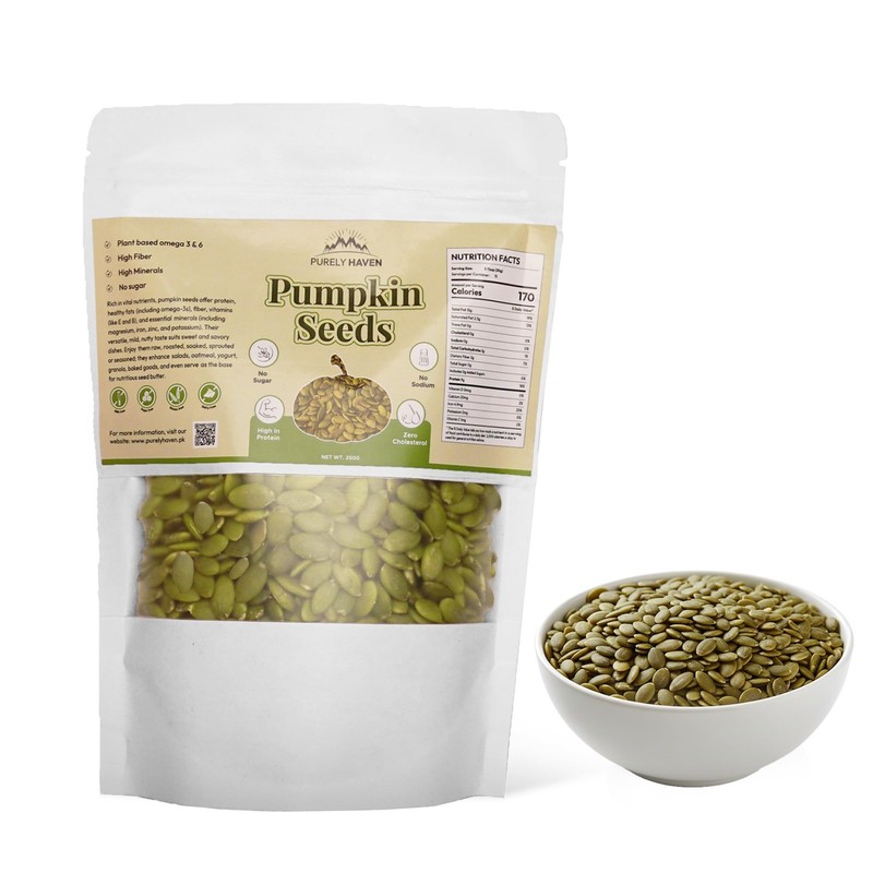 Organic Pumpkin Seeds 100% Natural Pepitas, High Protein & Zinc Snack