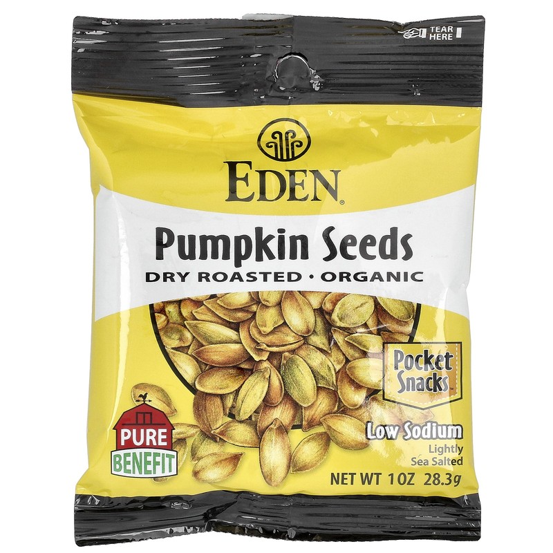 Pocket Snacks, Organic Pumpkin Seeds, Dry Roasted, 12 Packages, 1 oz (28.3 g) gallery