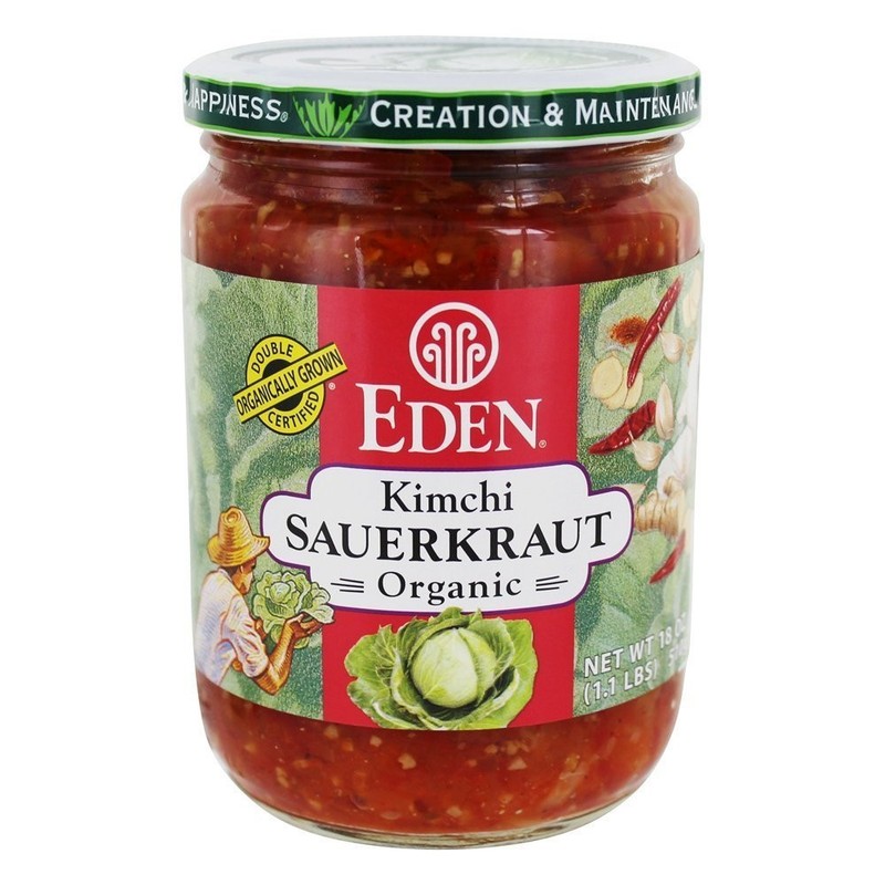 Eden Foods Organic Kimchi Sauerkraut Non GMO Kosher 18 Ounces Pack of 1