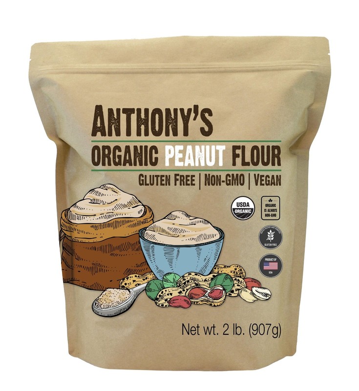 Organic Defatted Peanut Flour - 2 lb Light Roast, Gluten Free, High Protein gallery