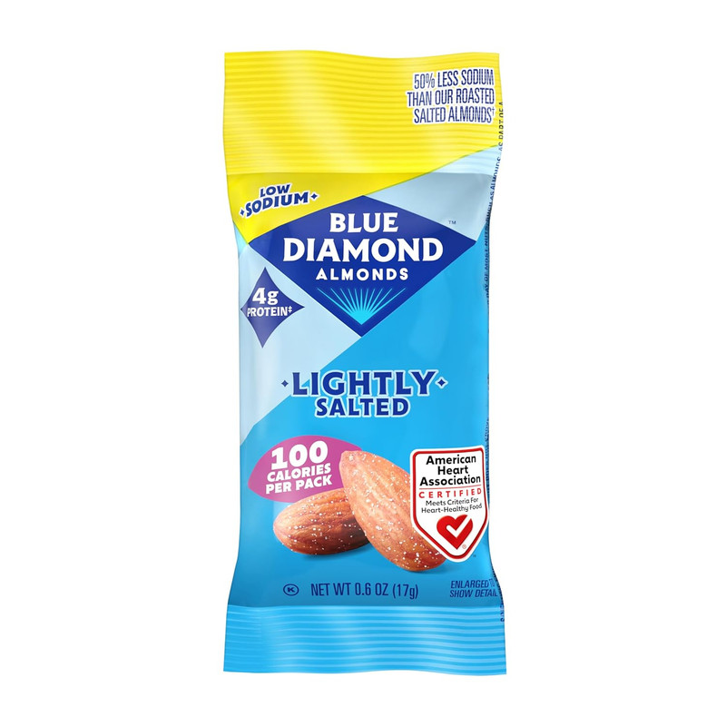 Blue Diamond Almonds Low Sodium Lightly Salted Snack Nuts, 100 Calorie Packs, 0. gallery