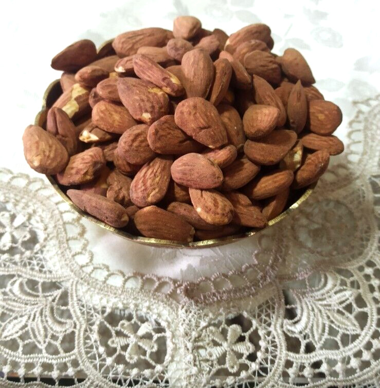Roasted Almonds Nuts Salted and Freshly Hand Made in Holy Land Jerusalem gallery