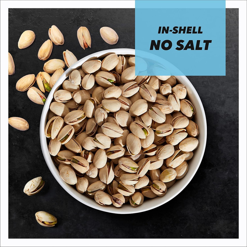 Wonderful Pistachios in Shell, Roasted with No Salt Nuts, 16 Ounce Bag, Protein gallery