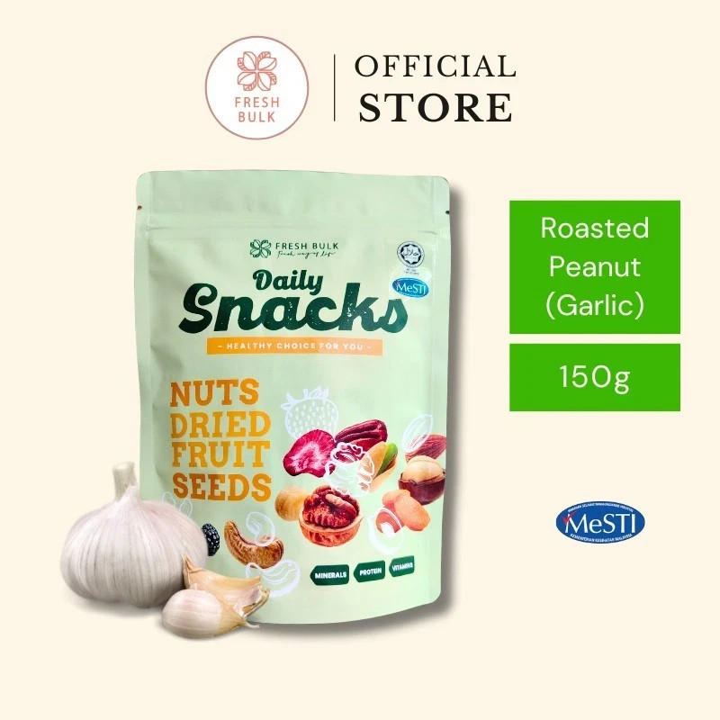 Fresh Bulk Roasted Garlic Peanuts Healthy Protein Snack Non-GMO Daily Snacks