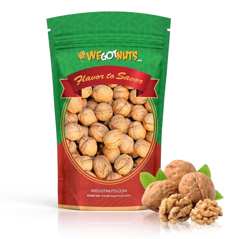 Natural Air-Tight California Walnuts In Shell – 2 lbs of Healthy Goodness