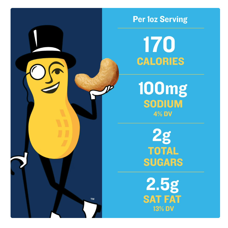PLANTERS Deluxe Salted Whole Cashews, Party Snacks, Protein 18.25oz (2 PACK) gallery