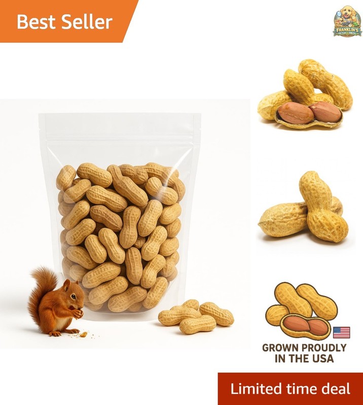 Sky | Grown, Raw Peanuts in Shell for Squirrels, 2.5lb | Jumbo Unsalted Pea…