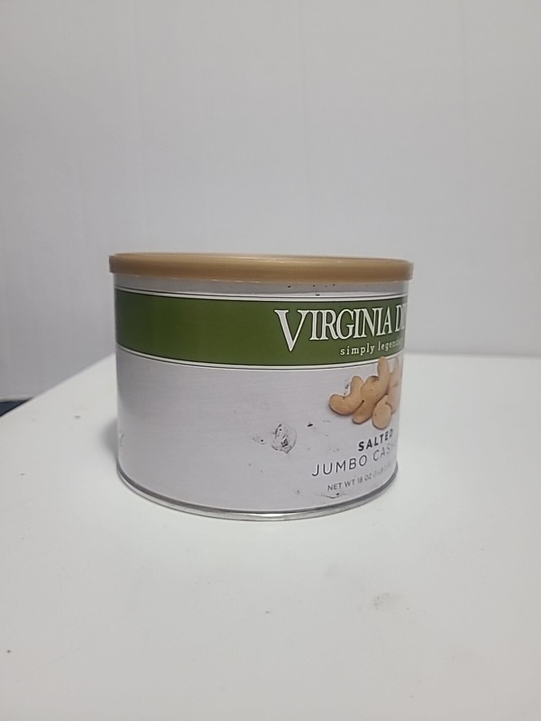 Virginia Diner Gourmet Natural Jumbo Salted Cashews, 18 Oz. Imperfect Tin gallery