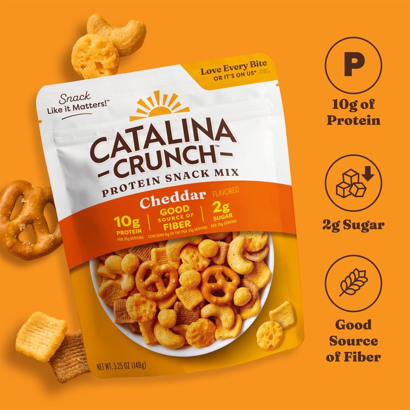 Catalina Crunch Protein Snack Mix with Cheese Crisps - 10g Protein, 2g Sugar ... gallery