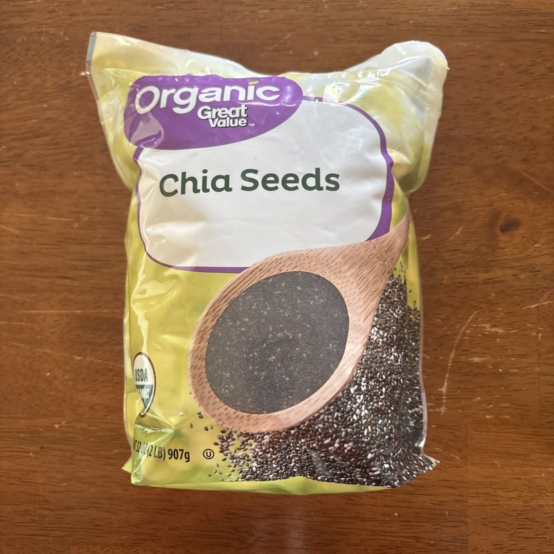 Great Value Organic Chia Seeds 32 oz(907)g USDA Organic, Gluten-Free