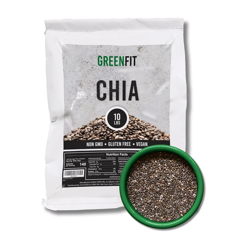 Bulk Chia Seeds 10Lbs Bag | A+ Grade Chia | Nutrient-Packed Superfood | Non-G... gallery