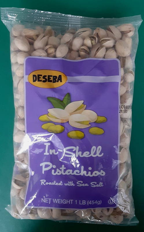 DESEBA Pistachios In-Shell with Sea Salt - 2 LBS - 2 Bags 16oz Each BB 04/11/27 gallery