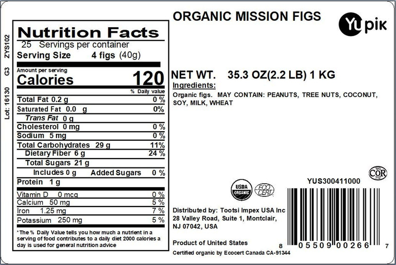 Organic California Mission Figs, 2.2 Lb (35.2 Oz), Gluten-Free, Kosher, Vegan, W gallery