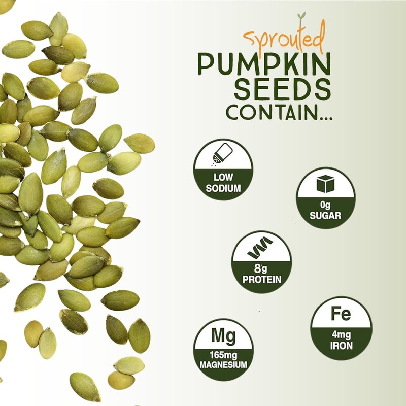 Sea Salted Sprouted Pumpkin s, Bag, Non O, Paleo, gallery