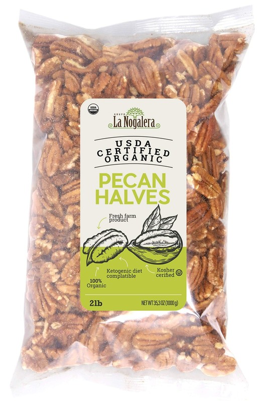 La Nogalera Organic USDA and CCOF Certified Organic Shelled Pecan Halves in ...