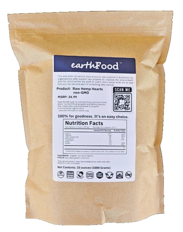Organic Hemp Hearts | Golden & Delicious | -2.2 lb | Fresh Harvest-APRIL 2025
