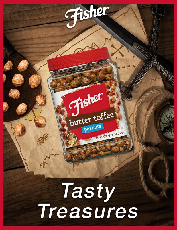 Fisher Snack Butter Toffee Peanuts, 42 Ounces (Pack of 1), No Artificial Colo... gallery