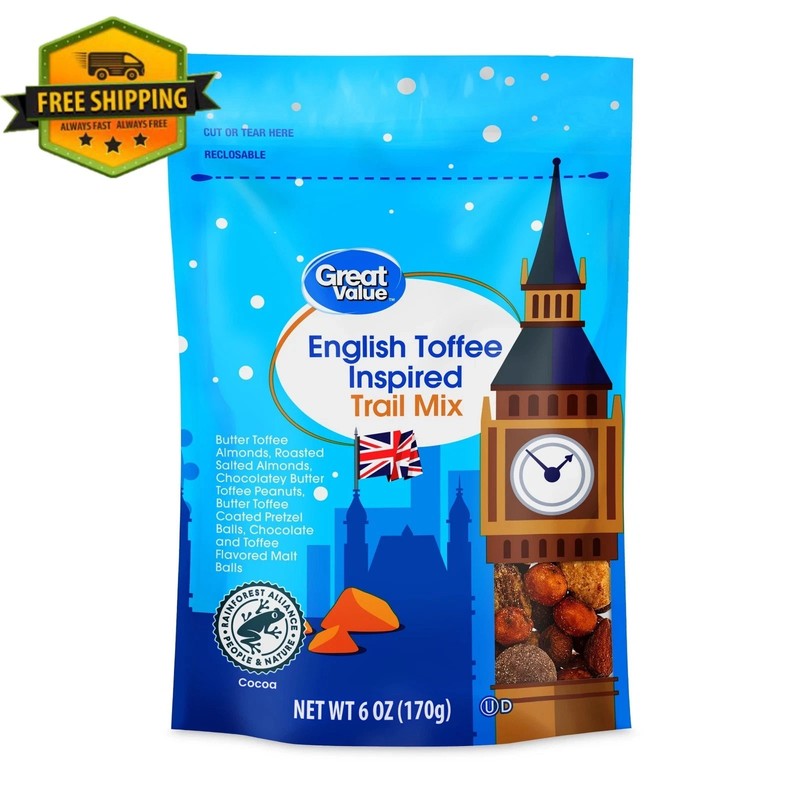 Great Value English Toffee Inspired Trail Mix, 6 oz