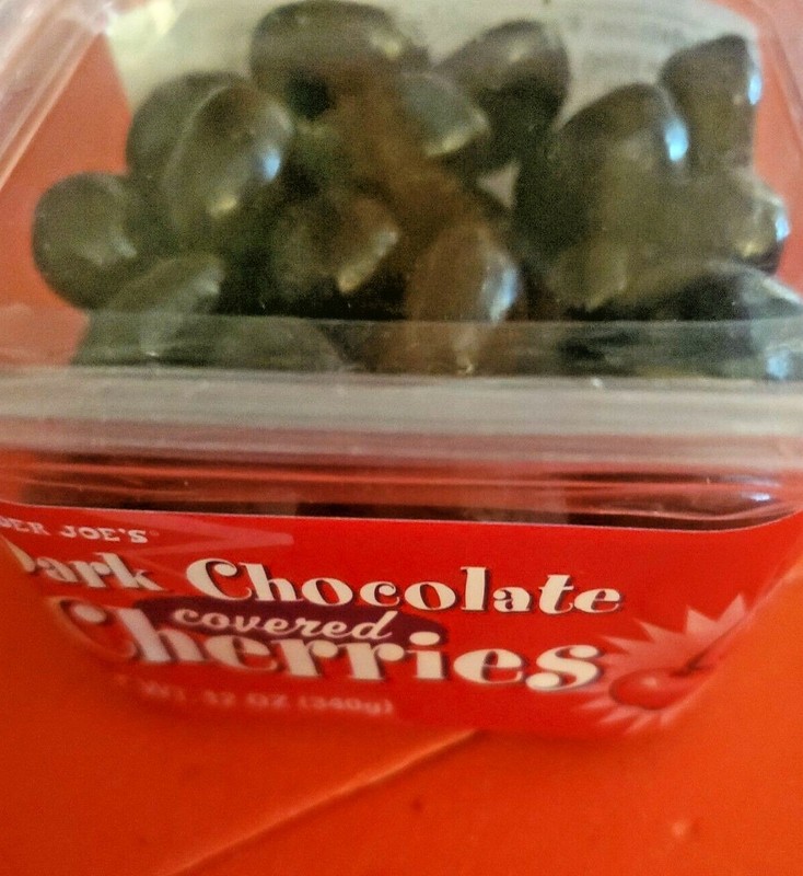 3 PACK TRADER JOE'S DARK CHOCOLATE COVERED CHERRIES 12 OZ EACH gallery