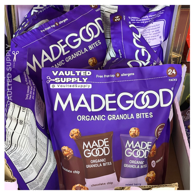 MadeGood Organic Granola Minis 24 Count 0.85 oz – Gluten Free Snack EXP 09/26