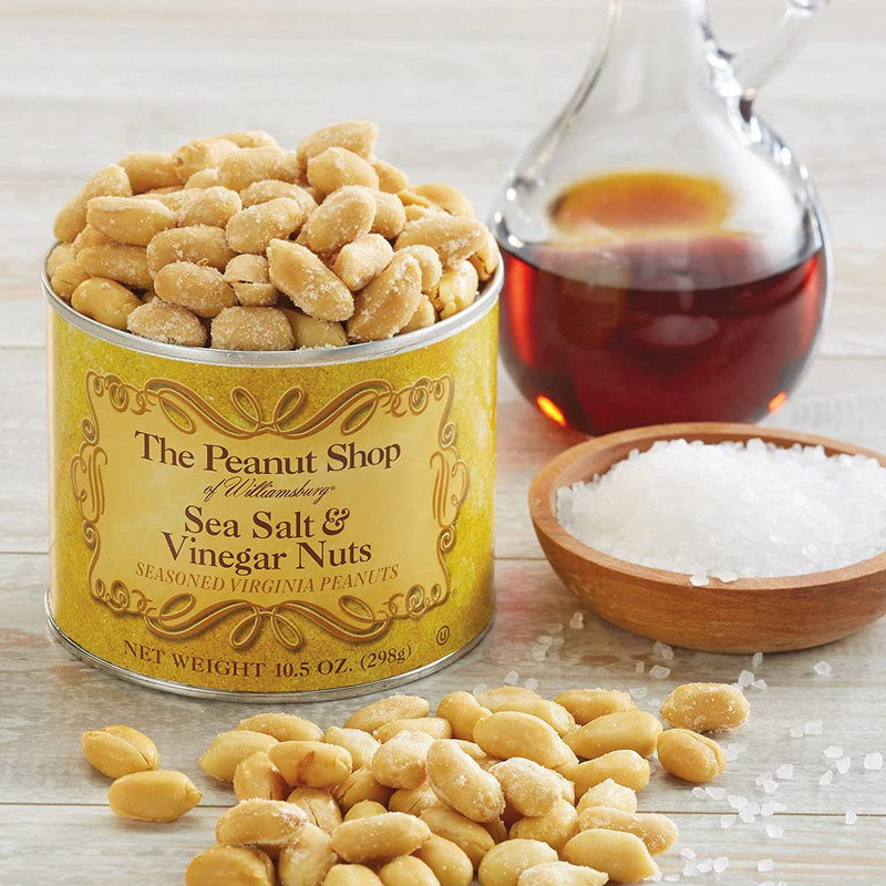 Sea Salt & Vinegar Williamsburg Peanuts, Lightly Salted Handcooked Virginia Pean gallery