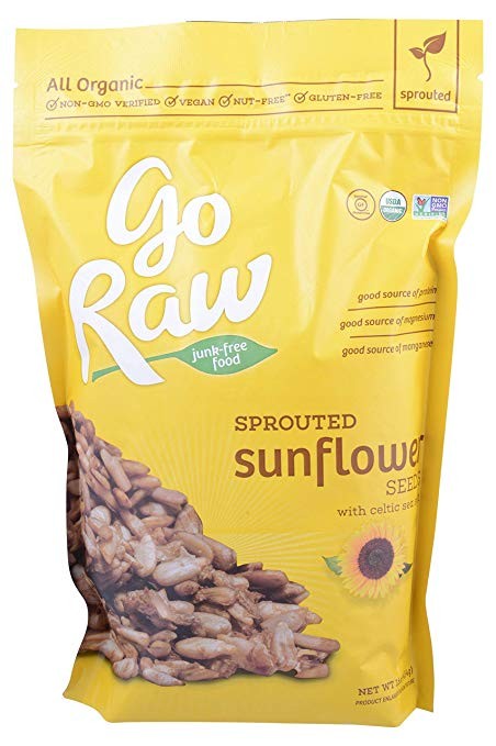 Go Raw Sunflower Seeds Sprouted Raw Organic, 16 Ounce