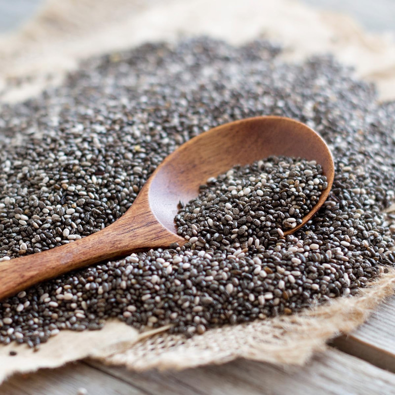 Chia Seeds | High Fiber, Omega 3 Superfood for Smoothies Oatmeal & Baking | Raw gallery