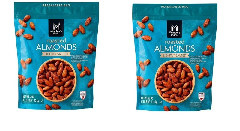 Member’s Mark Lightly Salted Roasted Almonds, 80 oz. 2 Pack