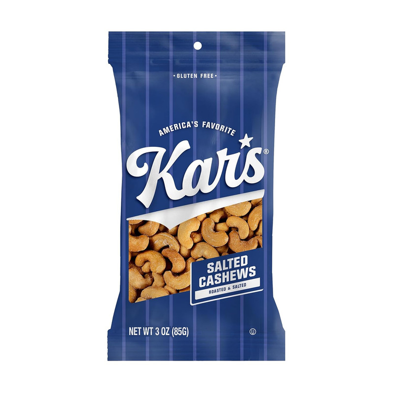 Kar’S Nuts Roasted & Salted Cashews, 3 Oz – (Pack of 12), Gluten-Free Trail Mix