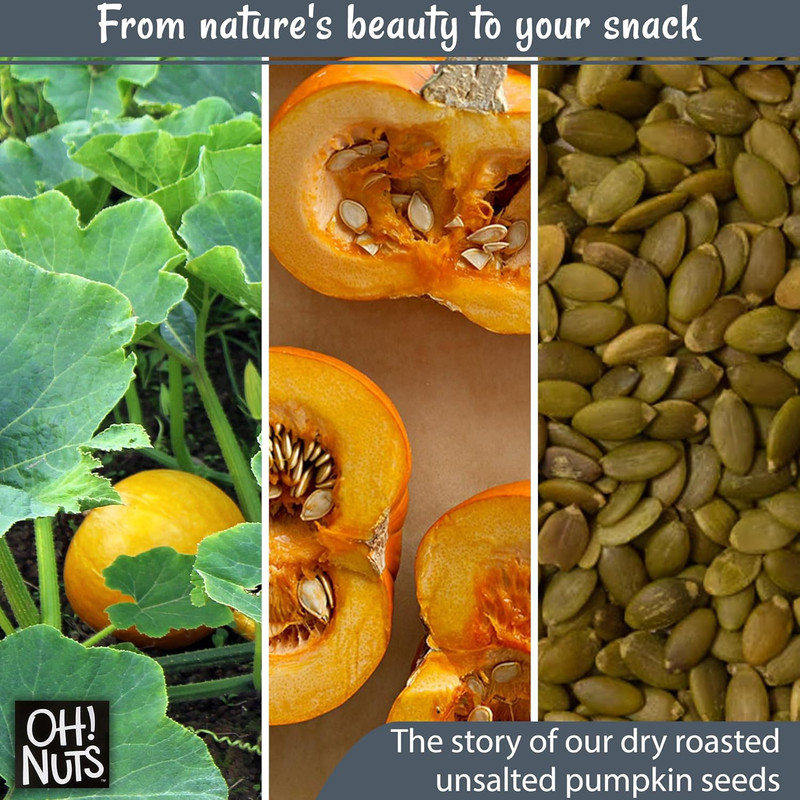 Pepitas Raw Unsalted Pumpkin Seeds - All-Natural Protein Power - Fresh, Healthy gallery