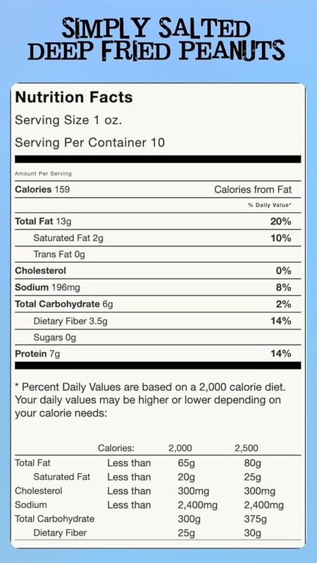 Deep Fried Peanuts Salted 3 Pack - Salted Peanuts in Shell Bulk - Inshell pea... gallery