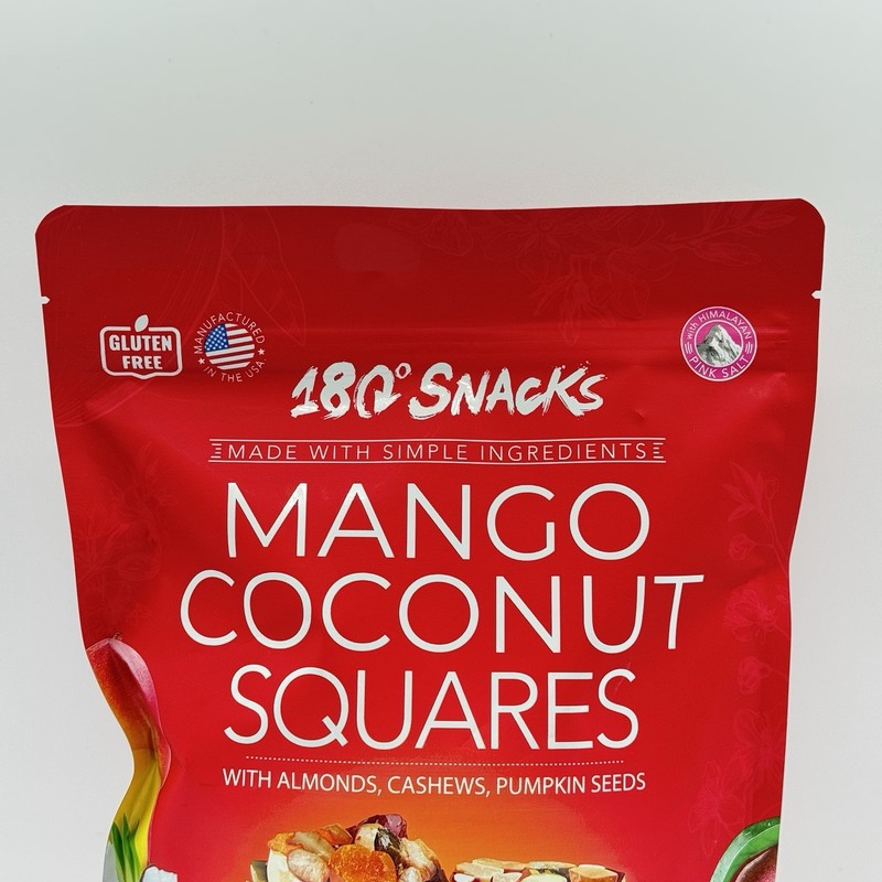 180 Snacks Mango Coconut Squares With Almonds Cashews Pumpkin Seeds gallery