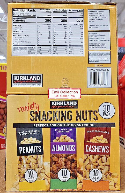 Kirkland Siganture Variety Snacking Nuts 30 Pack 48oz 1.36kg (2 Boxes) gallery