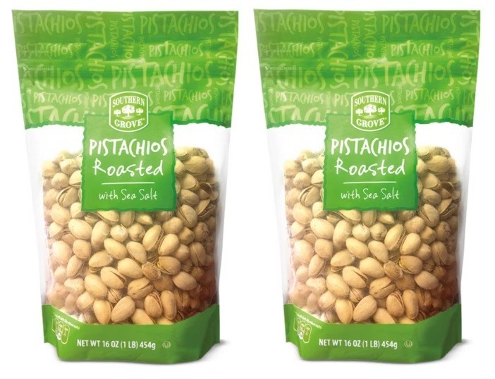 Southern Grove Pistachios in Shell Roasted with Sea Salt, 16 oz (2 Bags)