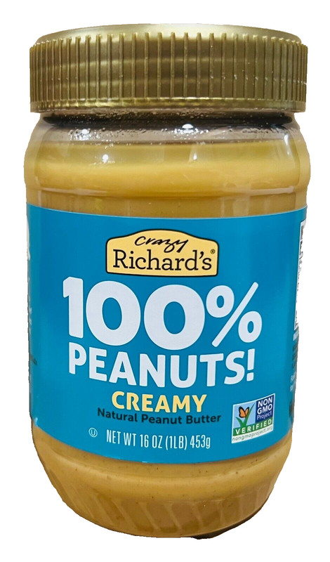 Crazy Richard’s 100% Peanuts Creamy Natural Peanut Butter 16 oz