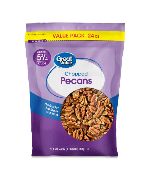Great Value Chopped Pecans, 24 oz